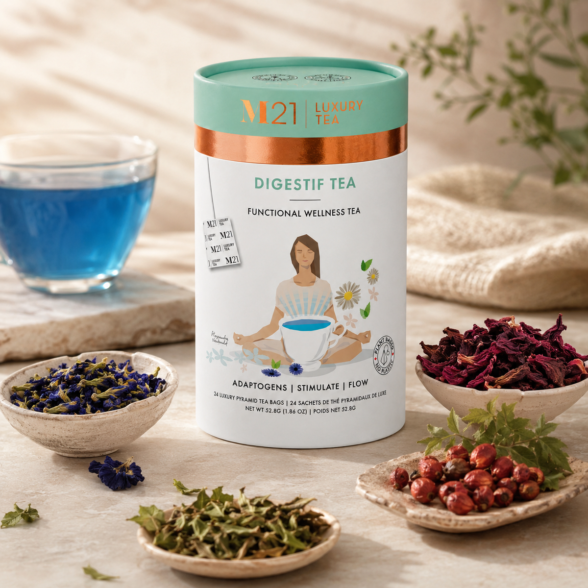 Digestif Luxury Herbal Tea | Canadian | 24ct
