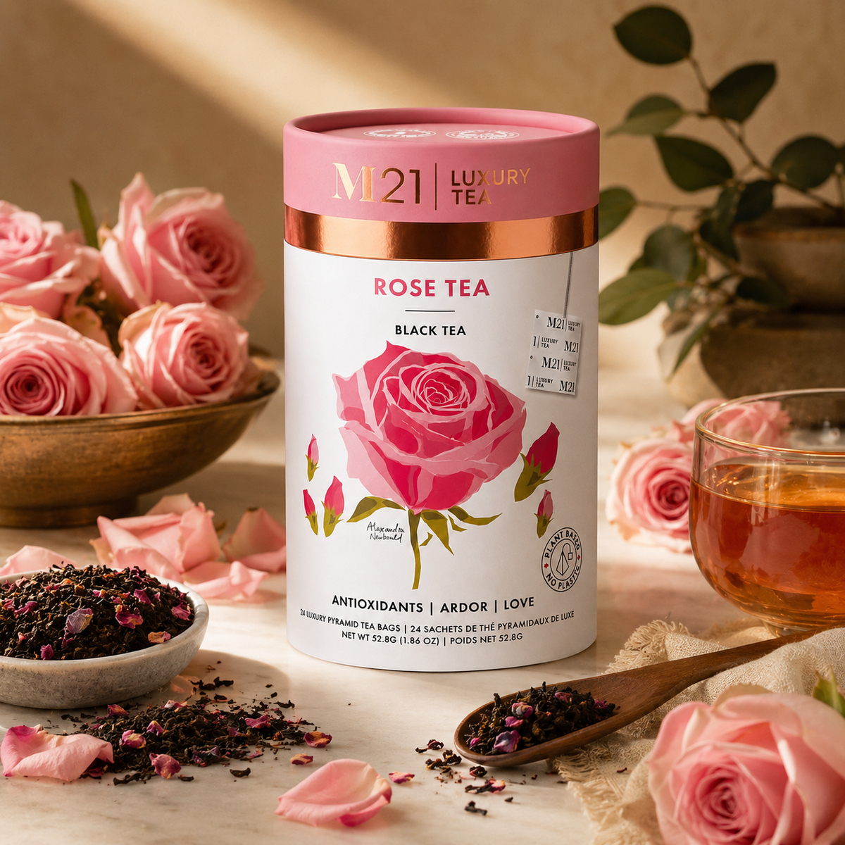Rose Luxury Black Tea | Canadian | 24ct