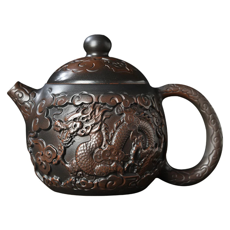 Handmade Purple Clay Teapot