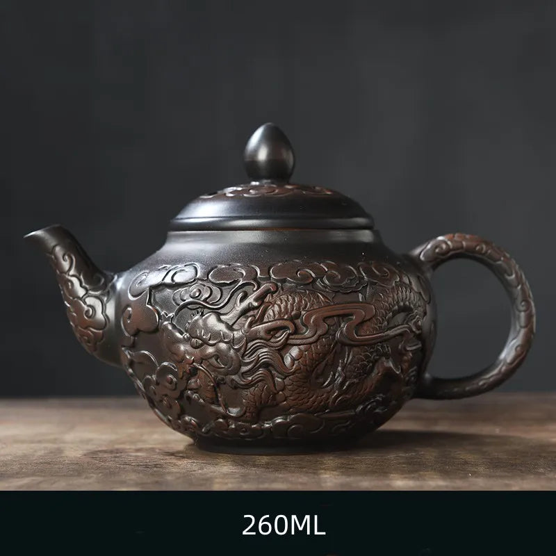 Handmade Purple Clay Teapot