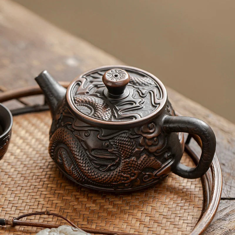 Handmade Yixing Dragon Teapot