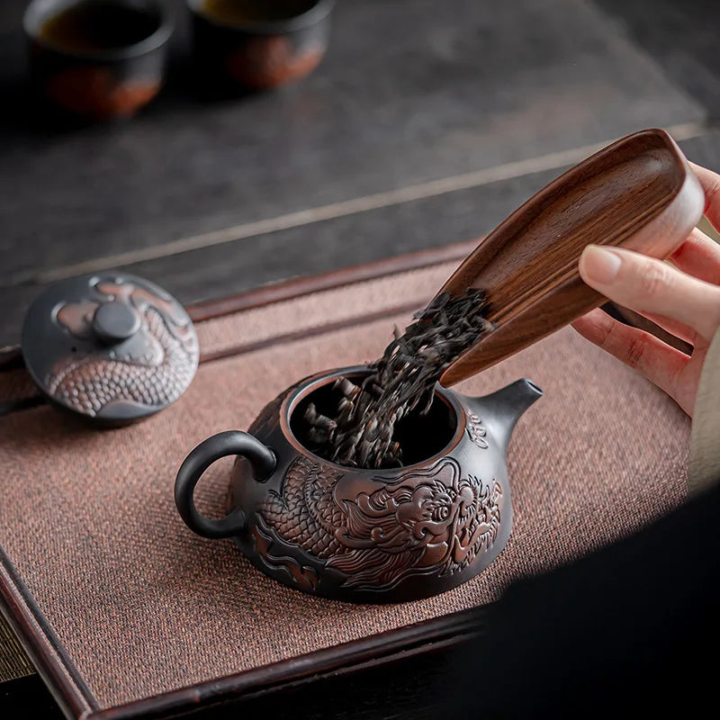 Purple Clay Ceramic Teapot