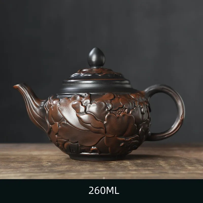 Handmade Purple Clay Teapot