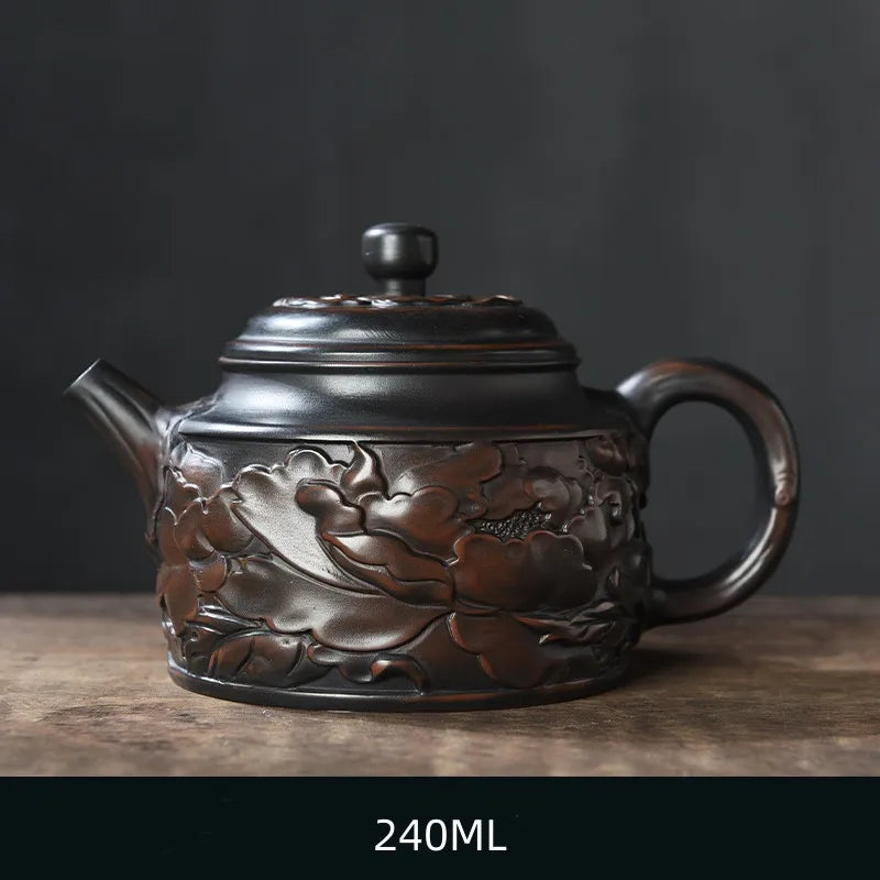 Handmade Purple Clay Teapot