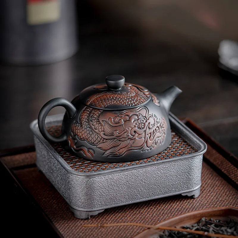 Purple Clay Ceramic Teapot