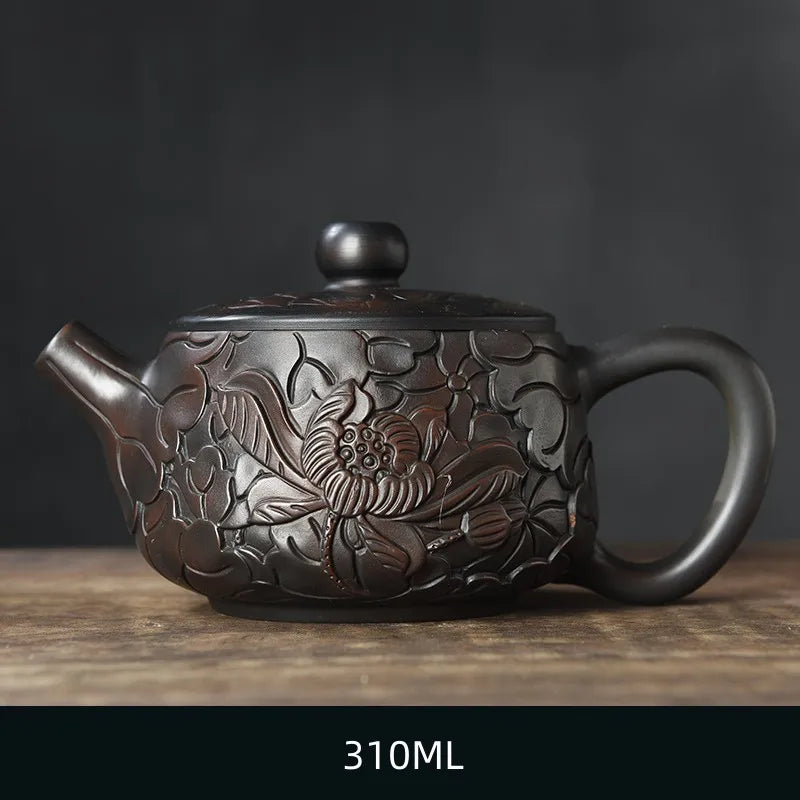 Handmade Purple Clay Teapot