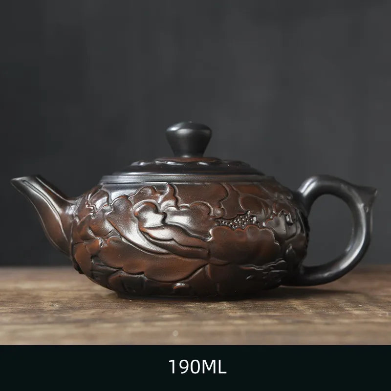 Handmade Purple Clay Teapot