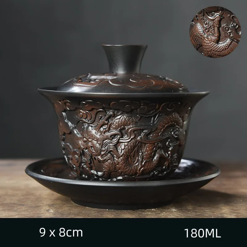 Handmade Purple Clay Teapot