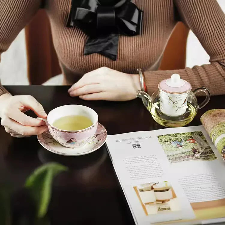 Glass Teapot with Porcelain Infuser