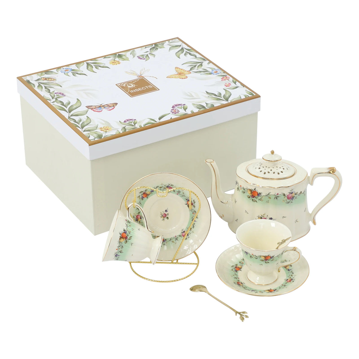 8-Piece Porcelain Tea Set