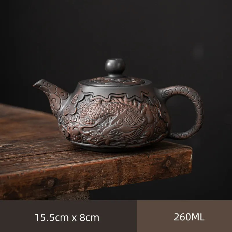 Handmade Purple Clay Teapot