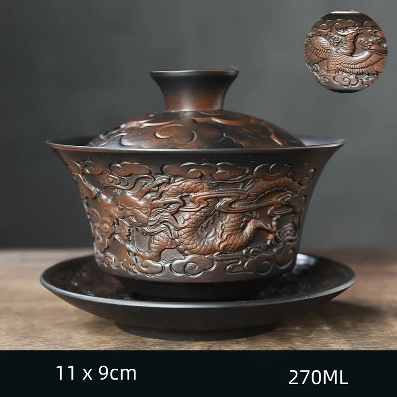 Handmade Purple Clay Teapot