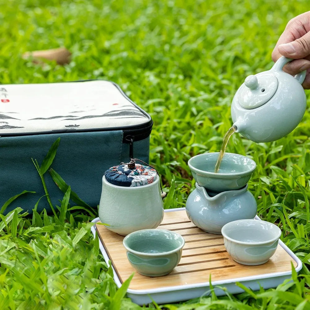 12-Piece Mini Travel Tea Set