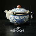 Blue & White Ceramic Teapot