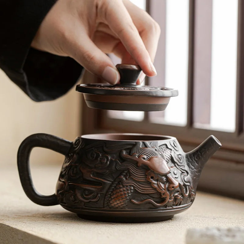 Handmade Yixing Dragon Teapot