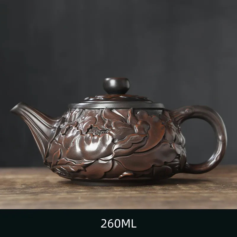Handmade Purple Clay Teapot