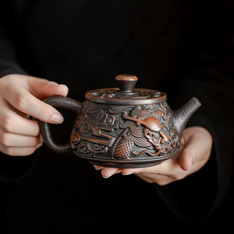 Handmade Yixing Dragon Teapot