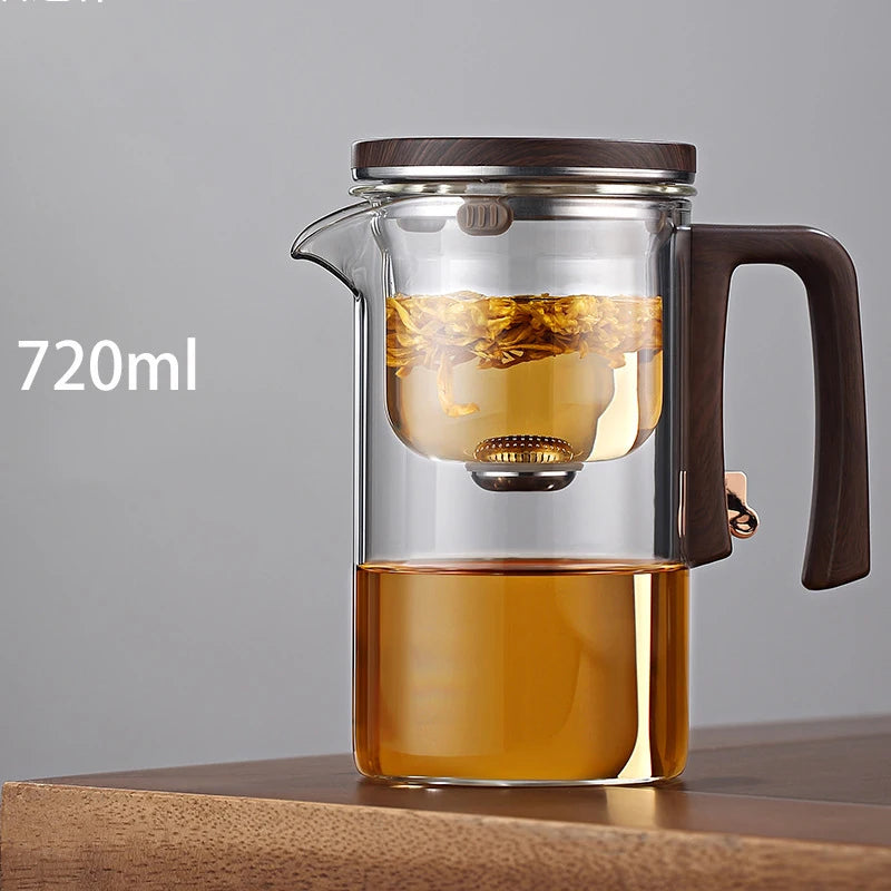 One-Click Glass Teapot