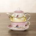 Glass Teapot with Porcelain Infuser