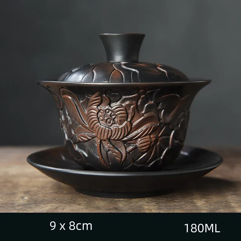 Handmade Purple Clay Teapot