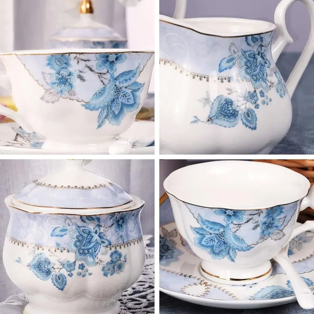 Blue Porcelain Tea Set