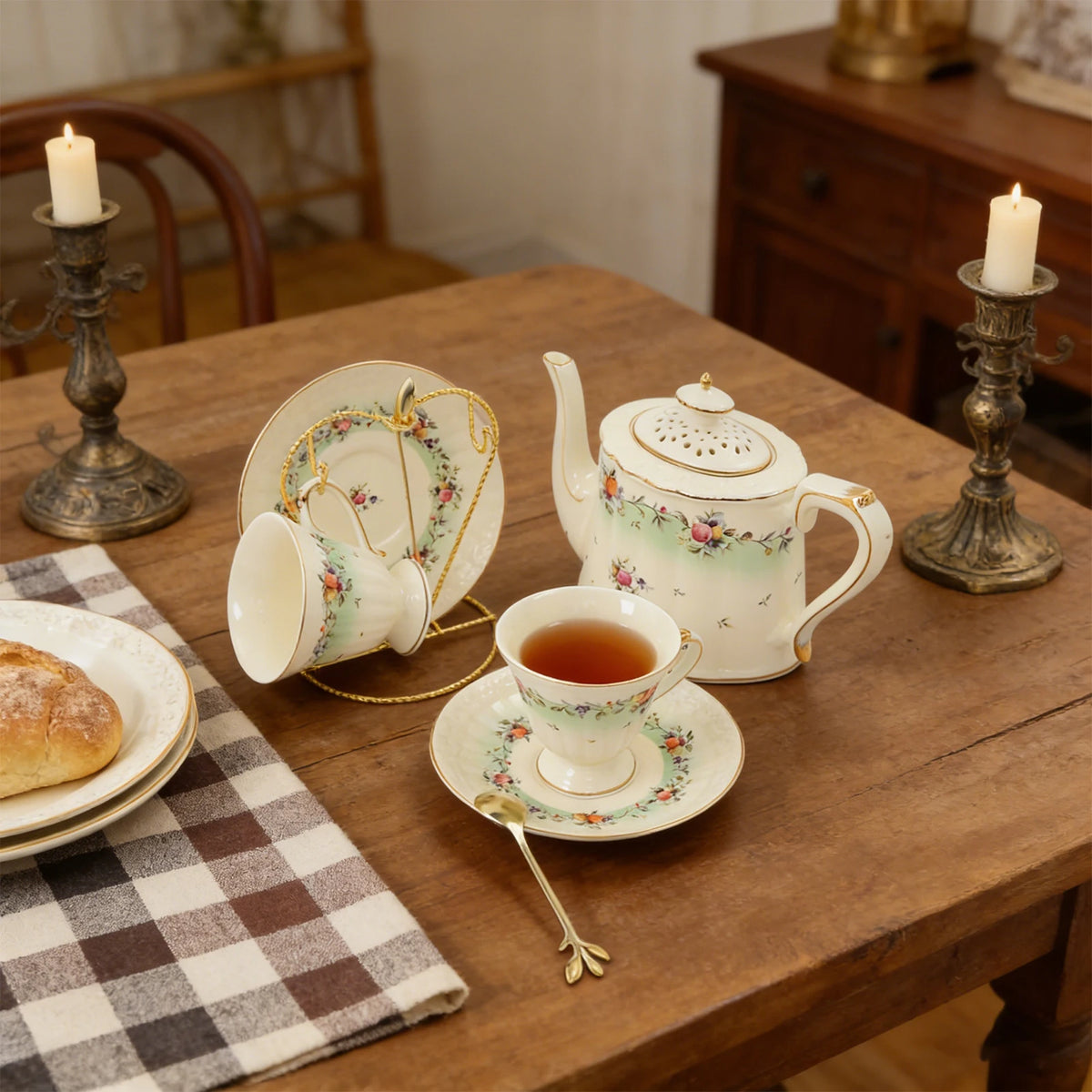 8-Piece Porcelain Tea Set