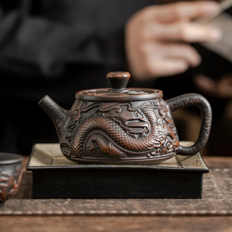 Handmade Yixing Dragon Teapot