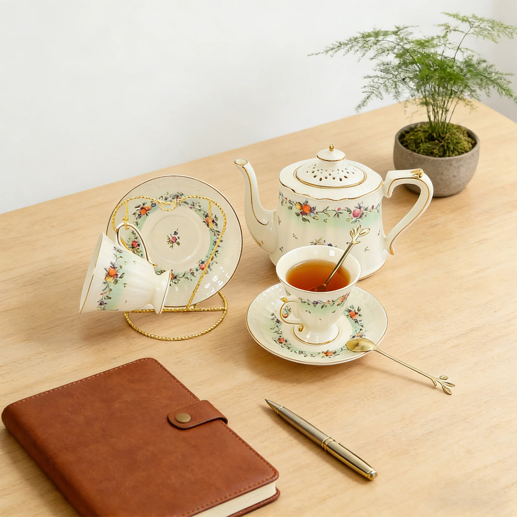 8-Piece Porcelain Tea Set