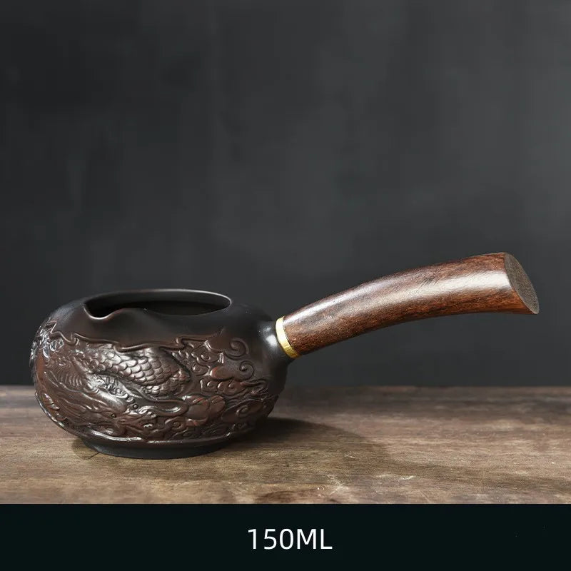 Handmade Purple Clay Teapot