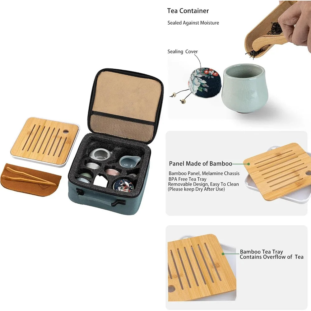 12-Piece Mini Travel Tea Set