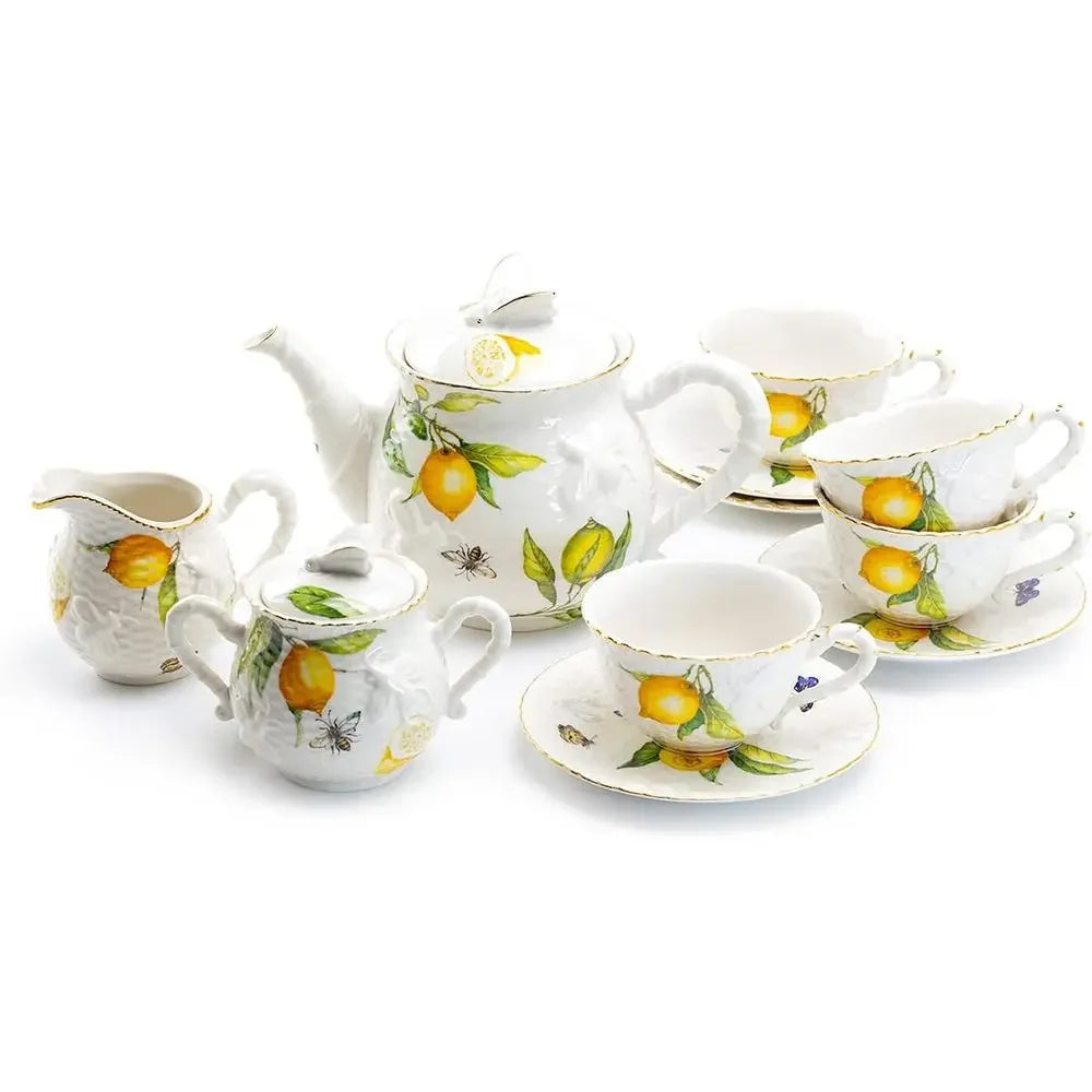 11-Piece Porcelain Tea Set