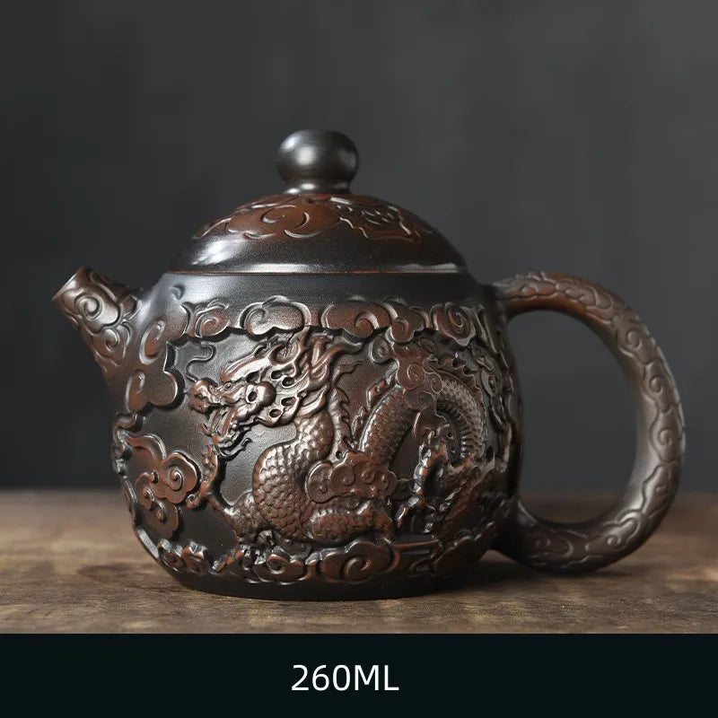 Handmade Purple Clay Teapot